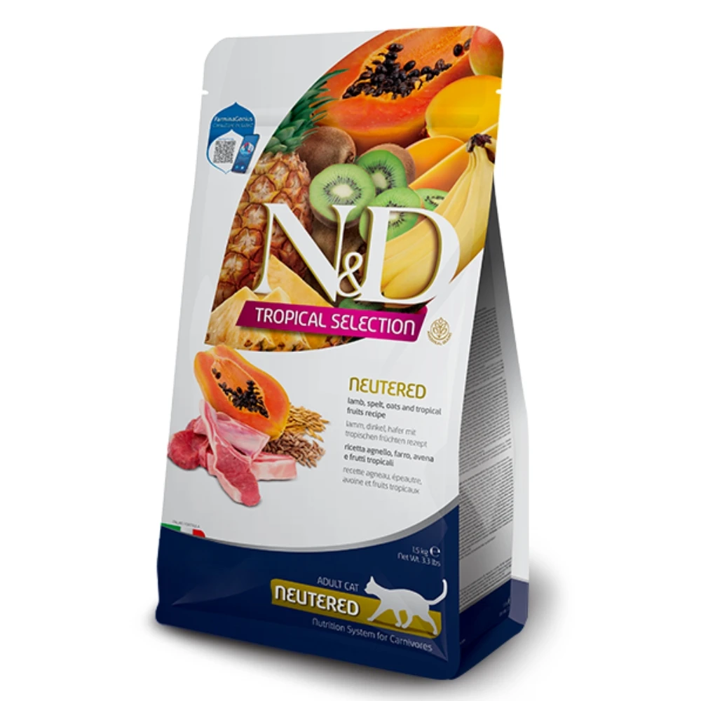 【法米納 Farmina】N&D貓飼料全系列 FTC3【室內/結紮貓】羊肉木瓜