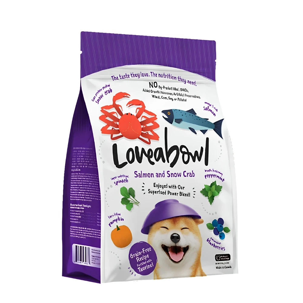 【囍碗Loveabowl 】天然無穀狗飼料 (鮭魚+雪蟹)