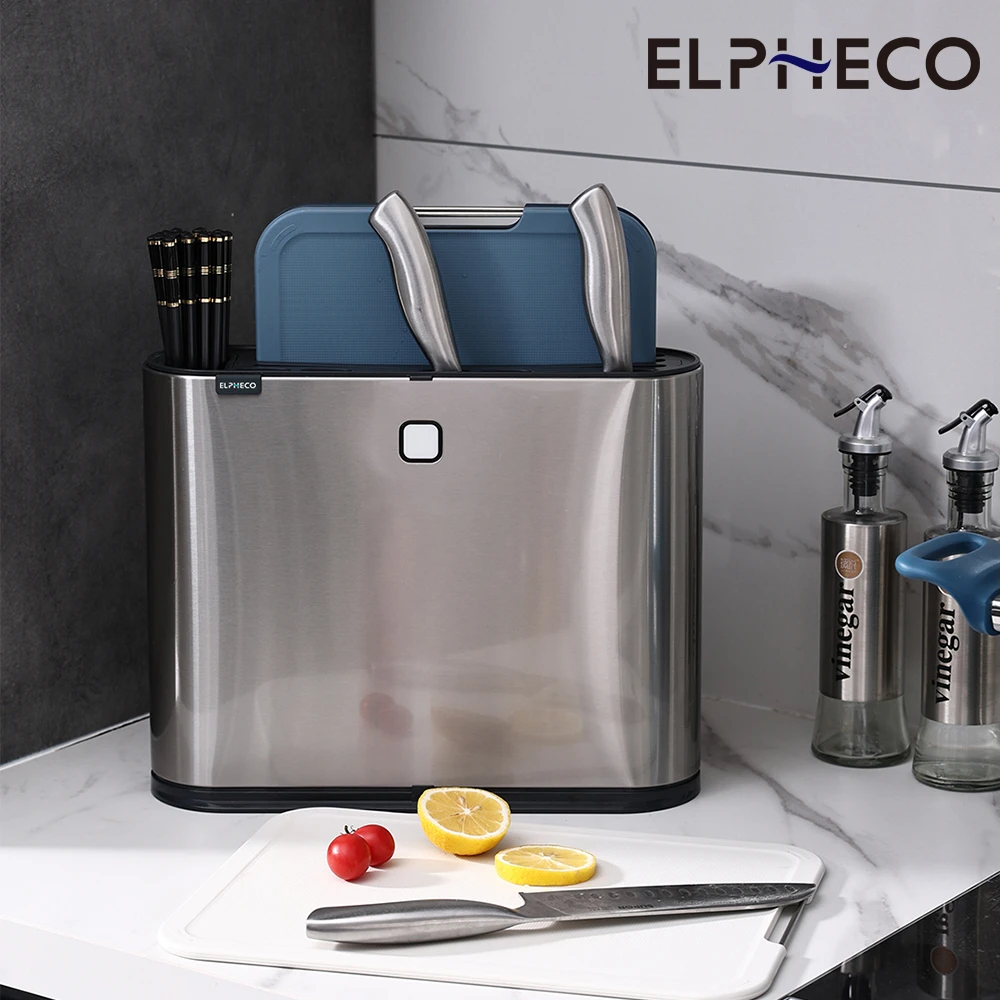 VIP專屬 美國ELPHECO 不鏽鋼紫外線消毒多功能刀具架 ELPH035