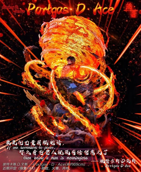 【補款】漫奇  火拳 波特卡斯.D.艾斯 火之意志 航海王白鬍子海賊團第二隊隊長