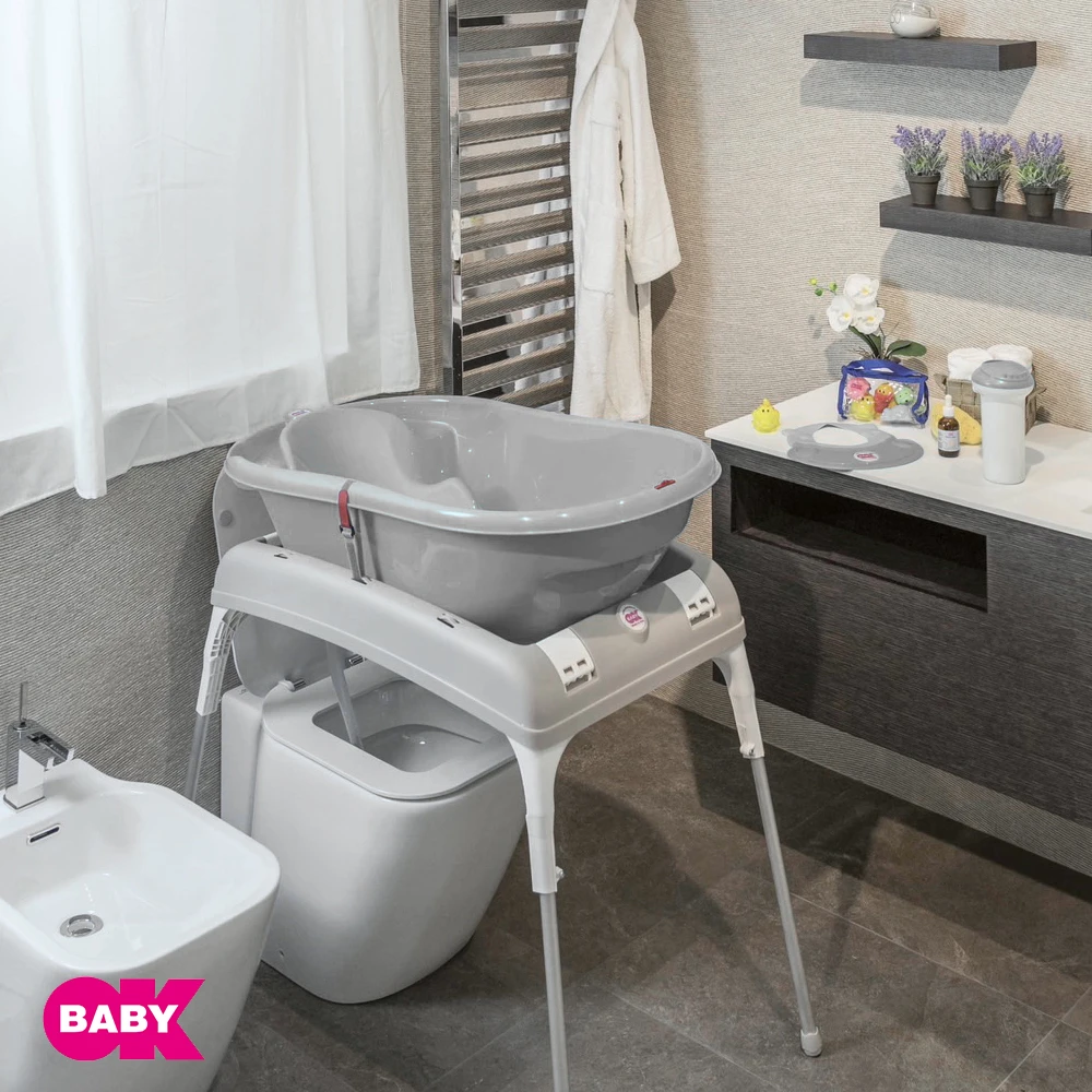 OKBABY 頭等艙澡盆專用二合一摺疊架 (可當澡盆架、尿布台)*此商品不含澡盆