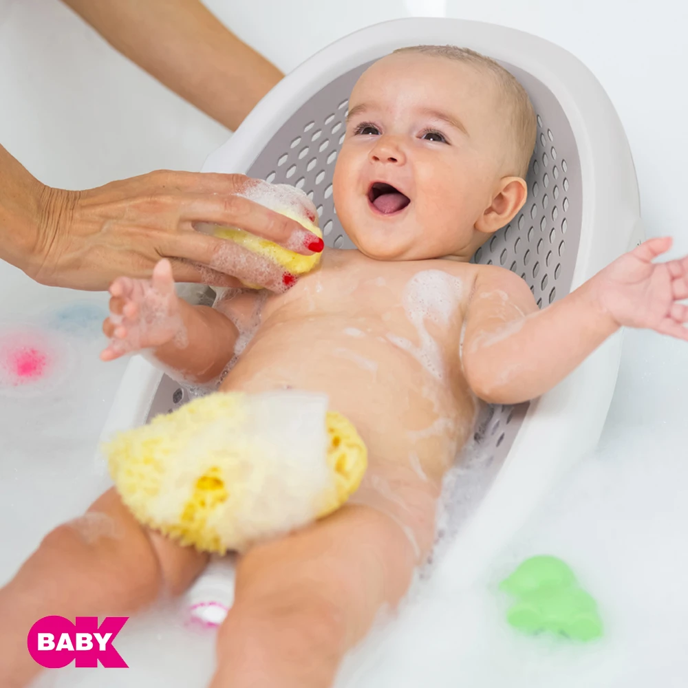 OKBABY 嬰兒柔軟沐浴躺椅 折疊式—洗屁屁神器 (0個月-8公斤)
