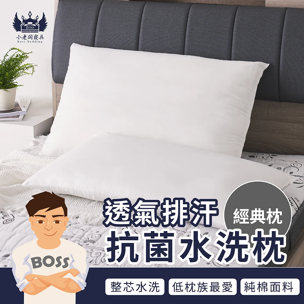 透氣排汗抗菌水洗枕｜經典枕型