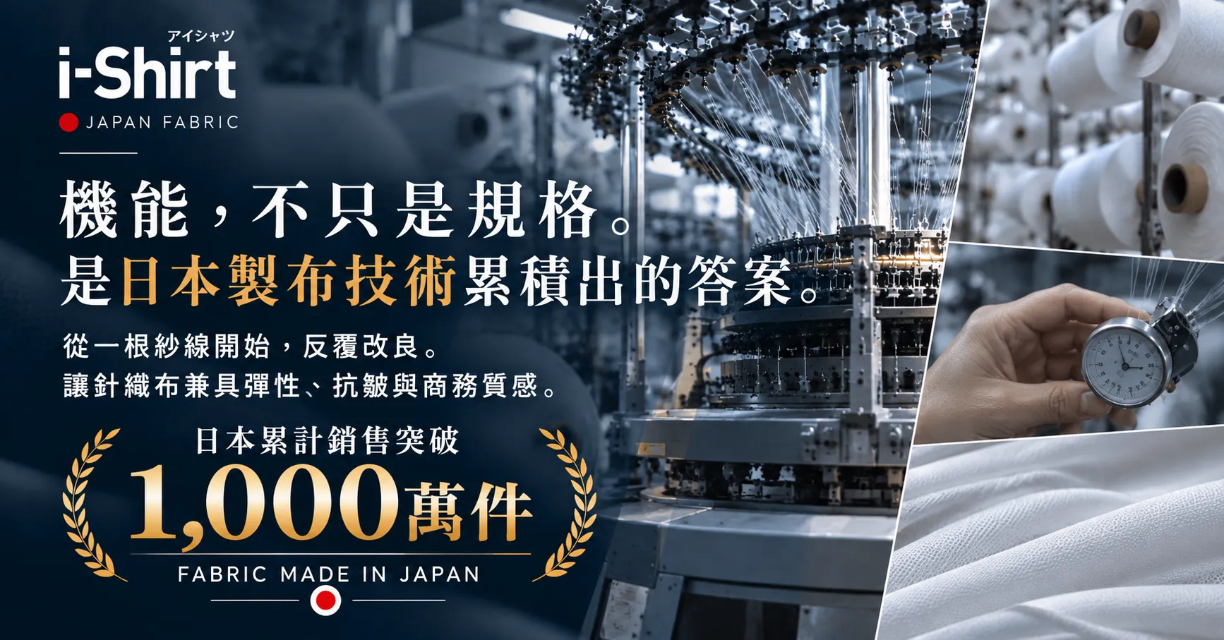 i-Shirt FABRIC MADE IN JAPAN｜日本製布技術打造高機能商務襯衫