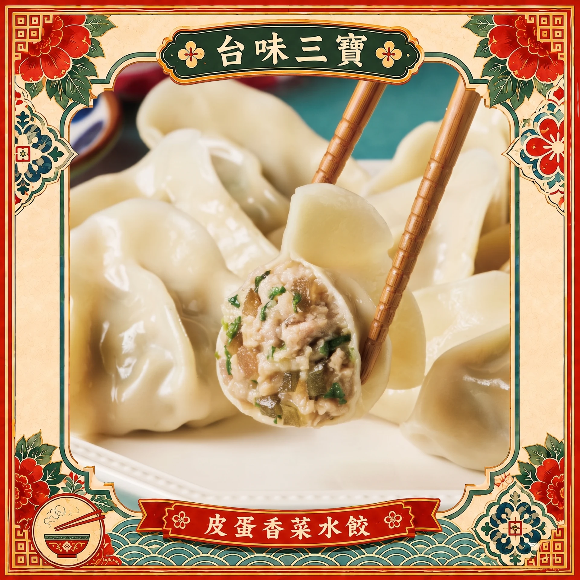 皮蛋香菜水餃     20顆/包