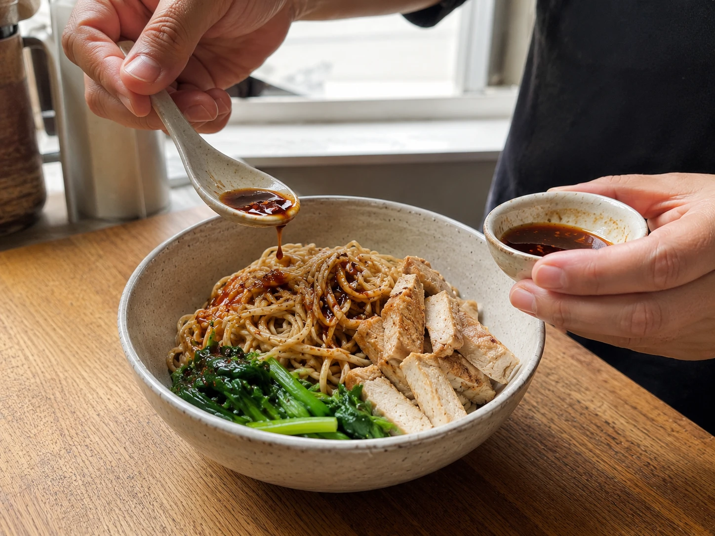 拌麵醬料可能含有糖、油脂與鈉，可先少量加入，再依實際口味調整。&nbsp;