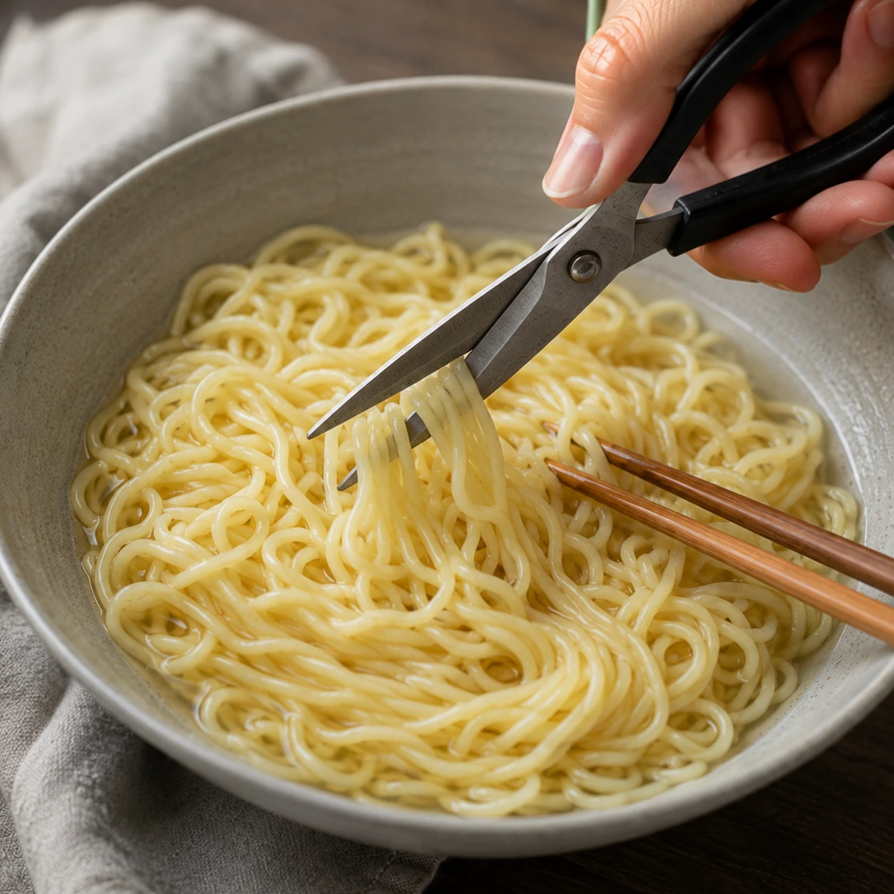 麵條可煮得更柔軟並剪短，依長者牙口與進食能力調整成較容易入口的軟質主食。&nbsp;