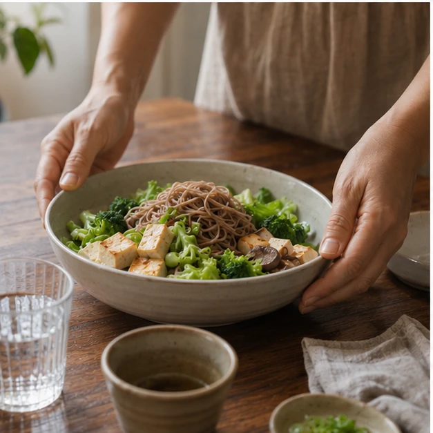 一碗高纖麵搭配多樣配料，可作為日常正餐的主食選擇之一。&nbsp;