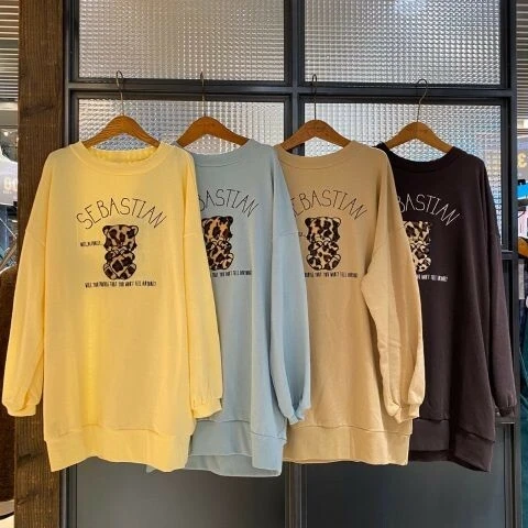 現貨❤️Rivet&Surge 豹紋圖案OVER SIZE 寬鬆長版大學T