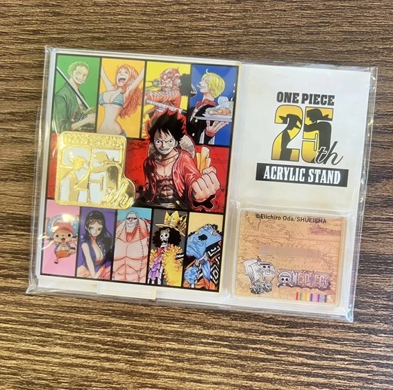 現貨❤️航海王 ONE PIECE 25周年紀念立牌(付紀念別針)