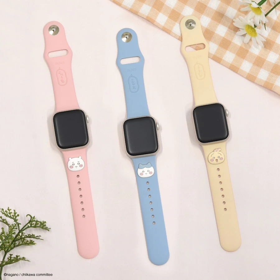 預購🇯🇵 gourmandise ちいかわ 吉伊卡哇 蘋果手錶 Apple Watch 41/40/38mm 橡膠錶帶
