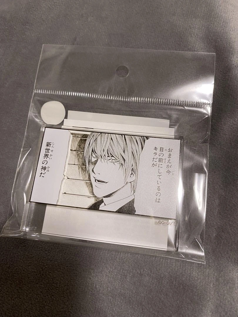 現貨❤️死亡筆記本 夜神月B 漫畫格小壓克力塊 DEATH NOTE EXHIBITION展