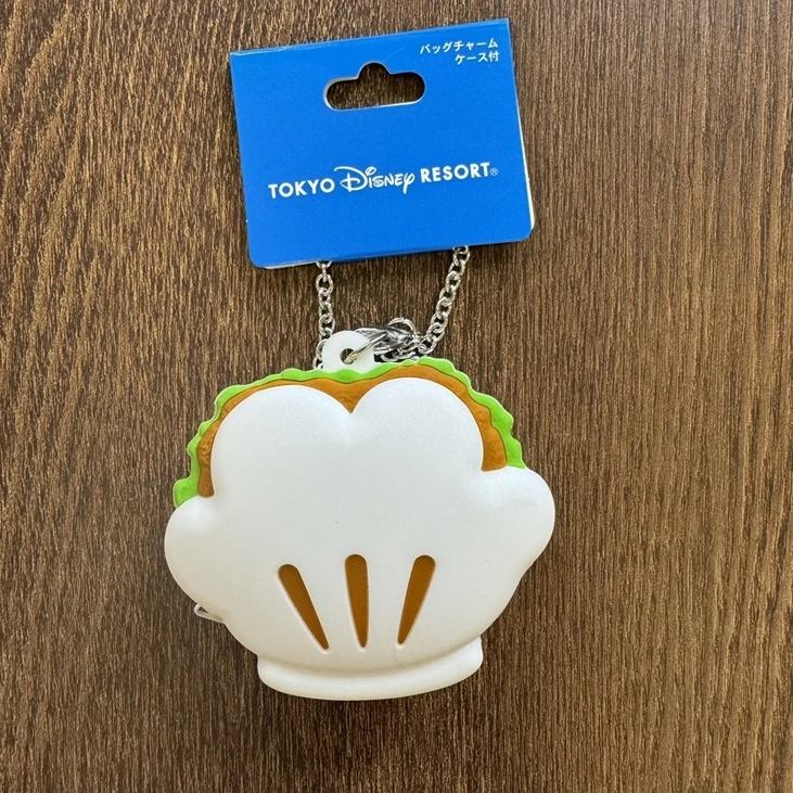 現貨❤️東京迪士尼限定 米奇鬆餅/割包/漢堡造型軟膠Q拉鍊小包吊飾