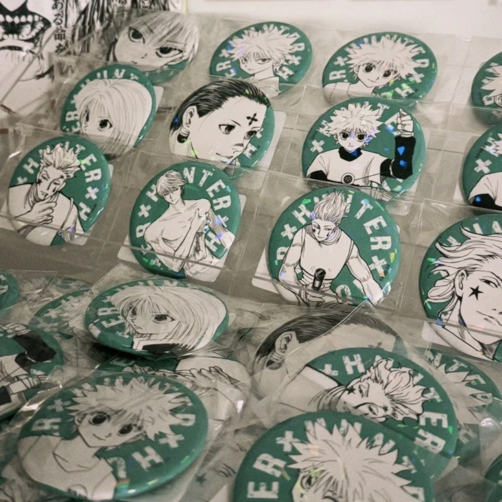 現貨❤️JUMPSHOP限定！完全受注生産 HUNTER×HUNTER 獵人 貪婪之島篇 閃亮徽章