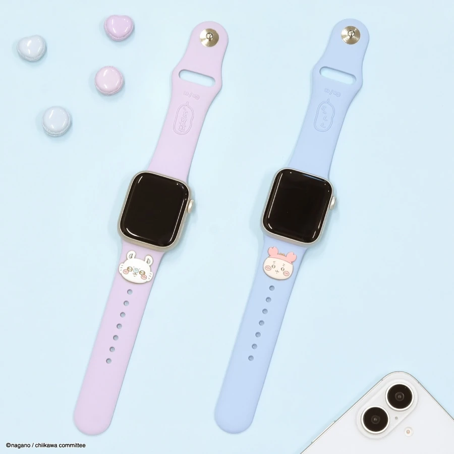 預購🇯🇵 gourmandise ちいかわ 吉伊卡哇 蘋果手錶 Apple Watch 41/40/38mm 橡膠錶帶 古本屋/小桃