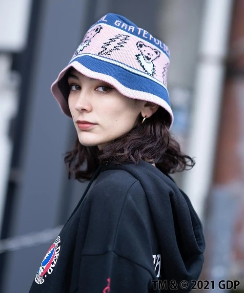 現貨❤️X-girl × GRATEFUL DEAD KNIT BUCKET HAT 針織漁夫帽