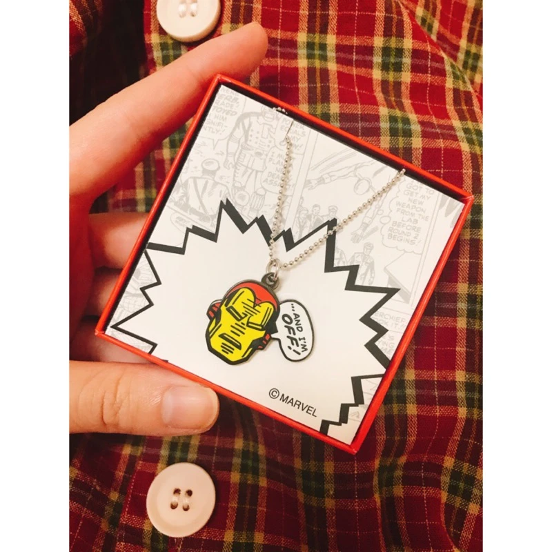 現貨❤️漫威MARVEL 復仇者聯盟漫畫版 迪士尼 鋼鐵人角色項鍊