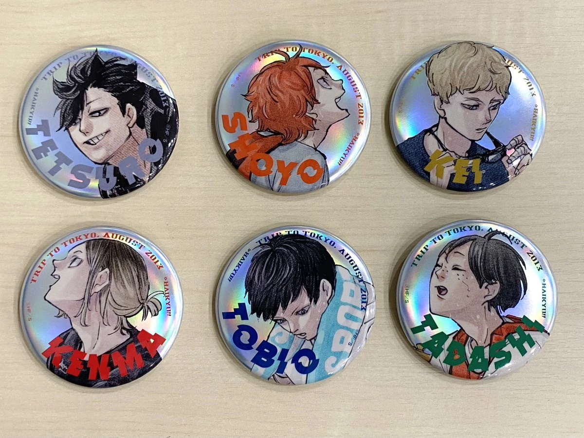 現貨❤️【限定應募受注】JUMP SHOP 排球少年 ハイキュー !! 東京遠征2013夏 金屬徽章組