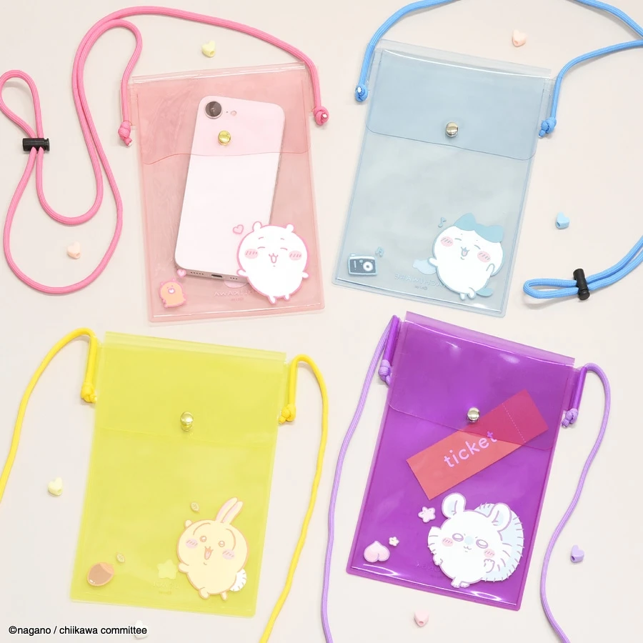 預購🇯🇵gourmandise ちいかわ 吉伊卡哇 IIIIpocket 透明手機斜背包