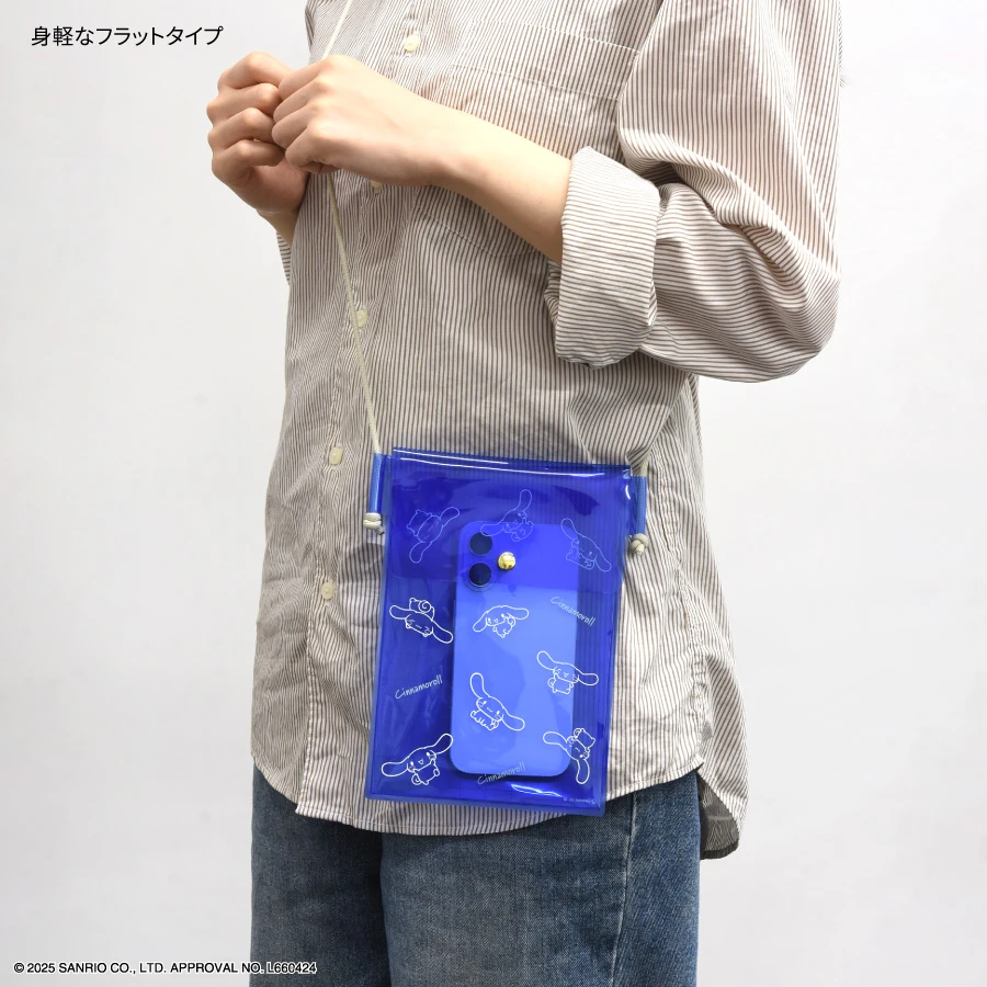 預購🇯🇵gourmandise 三麗鷗 Sanrio角色 IIIIpocket 透明手機斜背包 凱蒂貓/美樂蒂/酷洛米/大耳狗