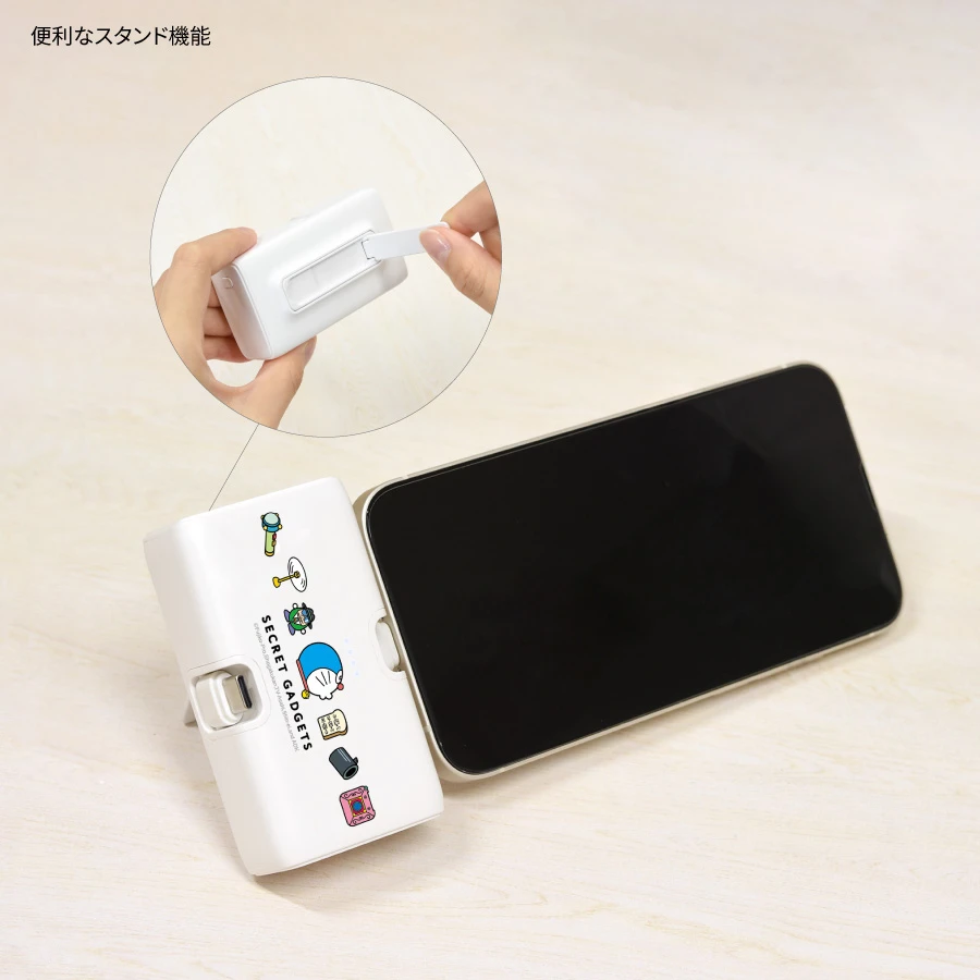 預購🇯🇵gourmandise 哆啦A夢 Lightning / Type-C 接頭 直插式行動電源行動電源 4000mAh