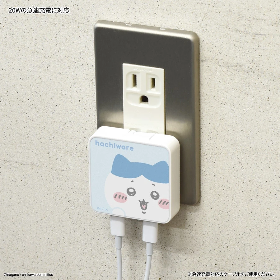 預購🇯🇵gourmandise ちいかわ 吉伊卡哇 USB Type-C 急速充電器（20W／雙孔快充）