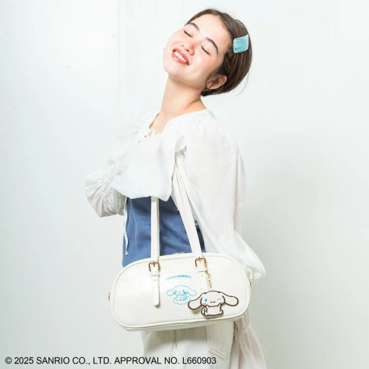 預購🇯🇵ACCOMMODE × Sanrio CoWRAP 系列 Cinnamoroll 大耳狗 寬版波士頓包