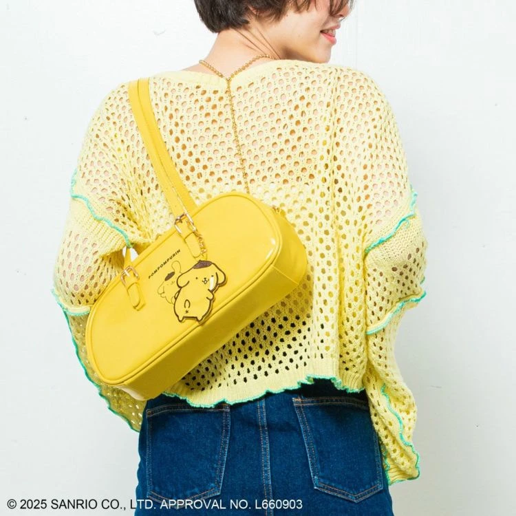 預購🇯🇵ACCOMMODE × Sanrio CoWRAP 系列 Pom Pom Purin 布丁狗 寬版波士頓包