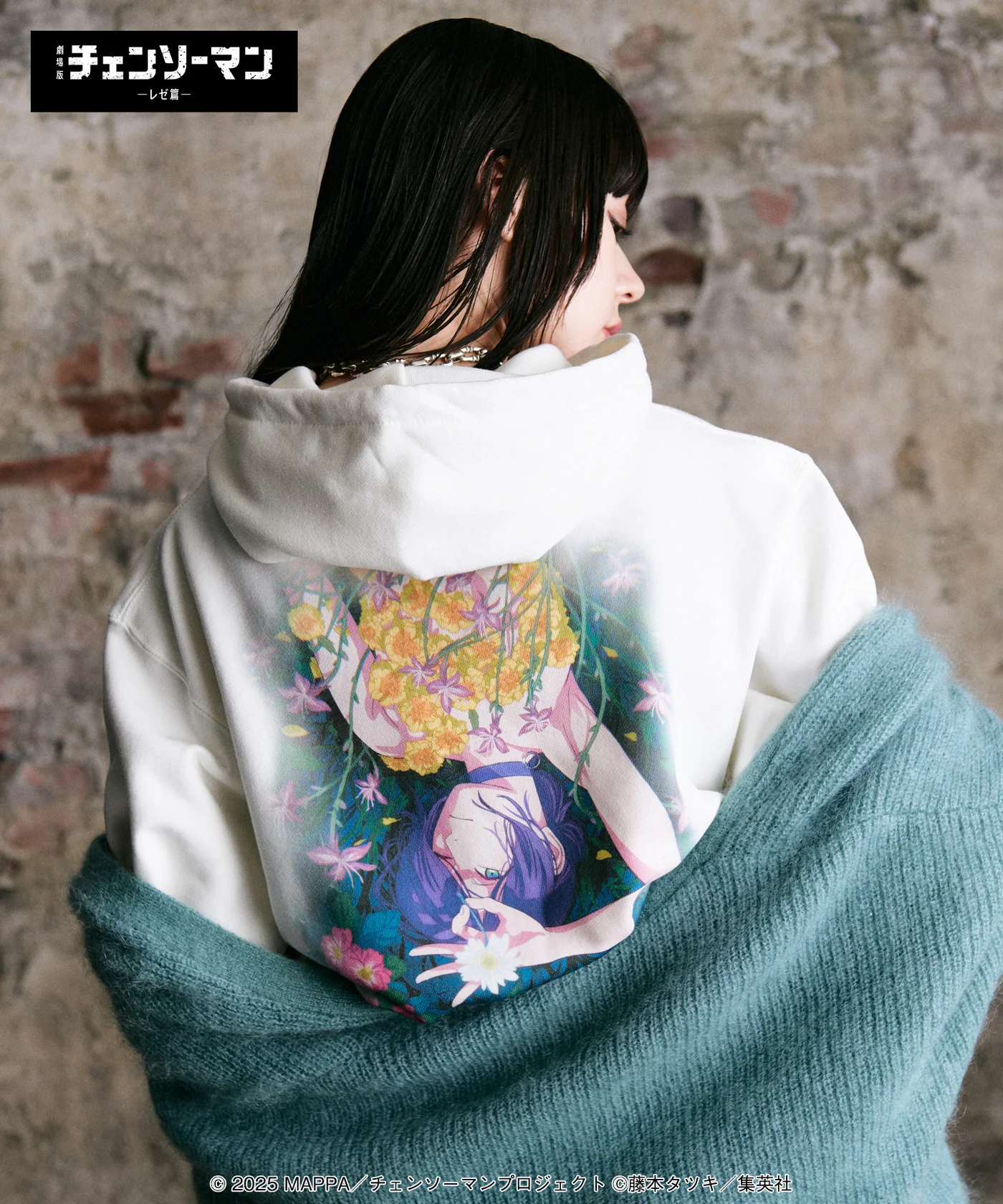 現貨❤️【棄單出清】鏈鋸人X glamb 劇場版 蕾潔篇 Reze Hoodie 厚磅帽T 黑L/白L