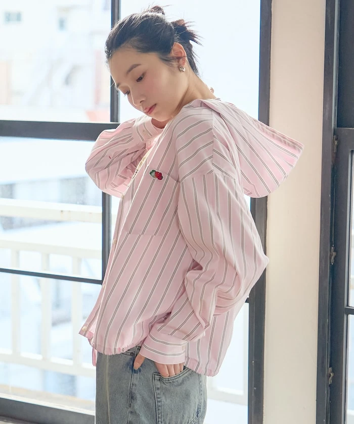 預購🇯🇵FREAK'S STORE x FRUIT OF THE LOOM  聯名款 多彩連帽短版襯衫
