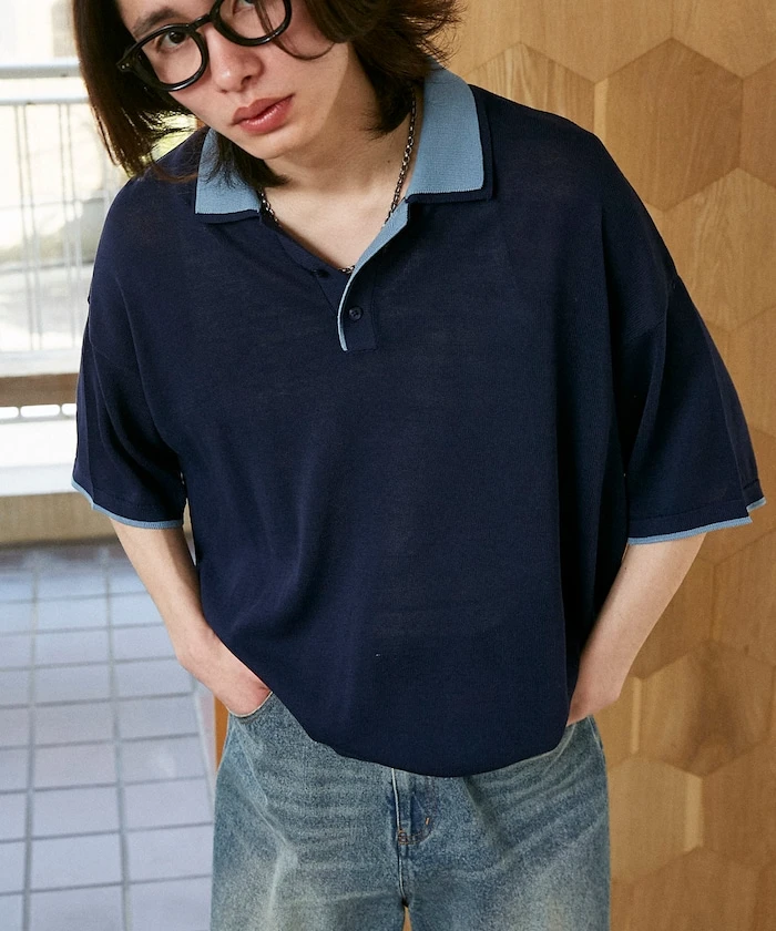 預購🇯🇵LOVE POP STUDIO x PUBLUX 聯名限定 配色領針織 POLO 衫