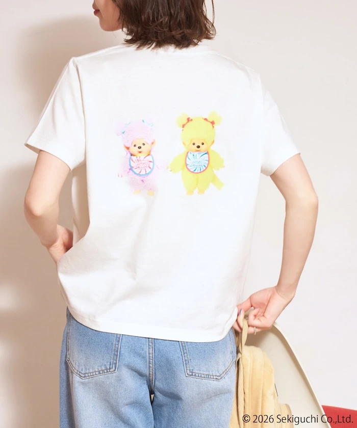 預購🇯🇵FREAK'S STORE x 蒙奇奇 Monchhichi 聯名款 Sweet Lollipop 繽紛棒棒糖短袖上衣