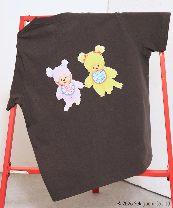 預購🇯🇵FREAK'S STORE x 蒙奇奇 Monchhichi 聯名款 Sweet Lollipop 繽紛棒棒糖短袖上衣