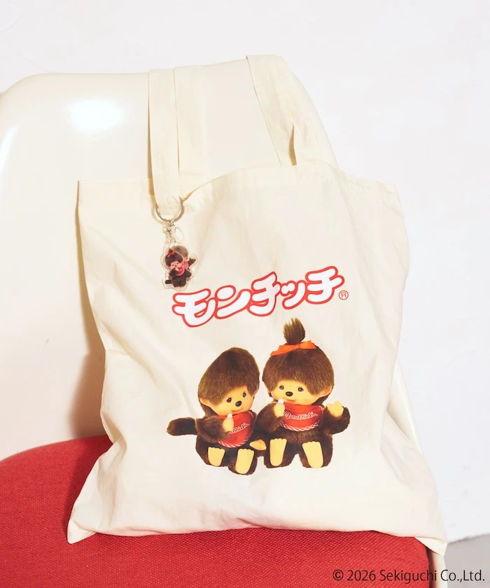預購🇯🇵FREAK'S STORE x 蒙奇奇 Monchhichi 聯名款 附吊飾 A4 大容量托特包