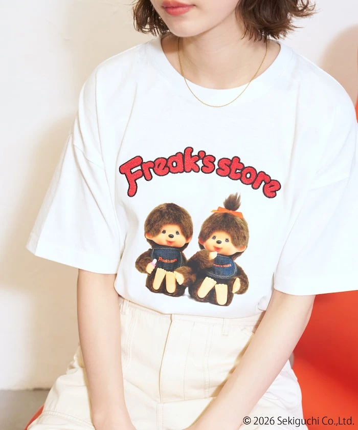 預購🇯🇵FREAK'S STORE x 蒙奇奇 Monchhichi 聯名款 質感電繡短袖上衣