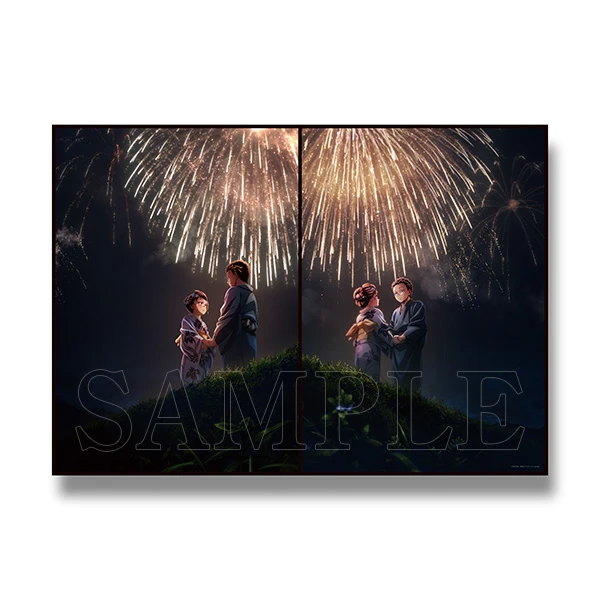 現貨❤️ANIPLEX+ 鬼滅之刃 劇場版 特殊印刷海報第六彈 猗窩座再襲 狛治&戀雪 煙火