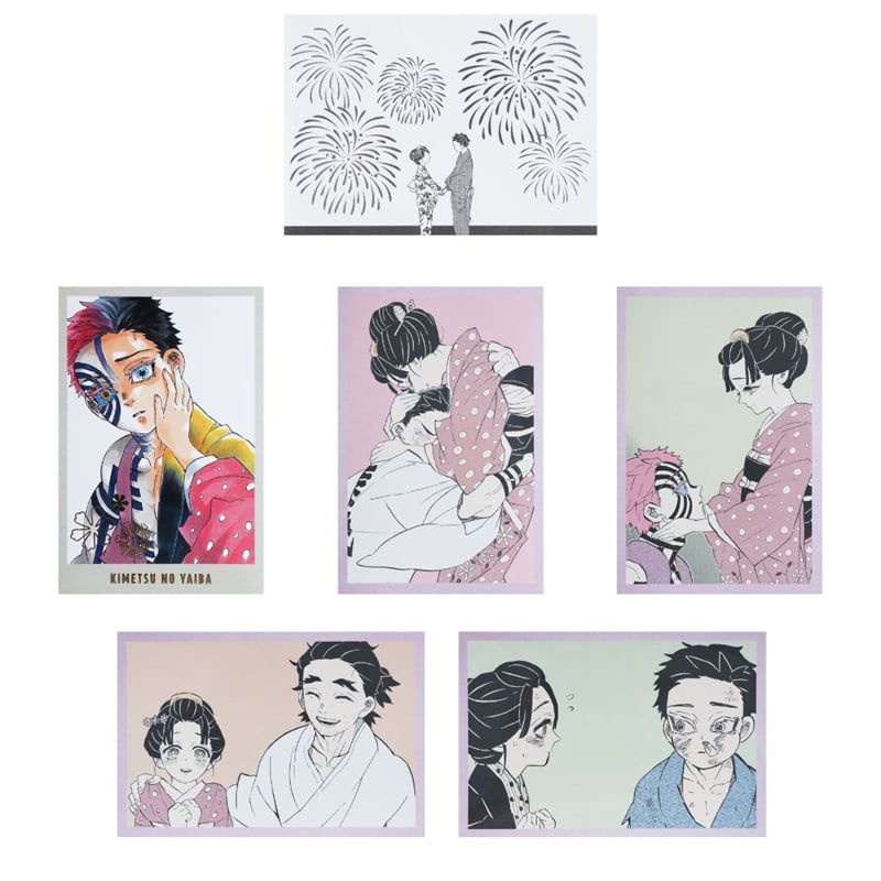 現貨❤️JUMP SHOP 鬼滅之刃猗窩座狛治&戀雪煙火回憶收藏卡信封組