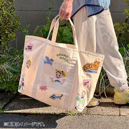 預購🇯🇵OSAMU GOODS 原田治 大容量帆布市集包 (Happy Days)