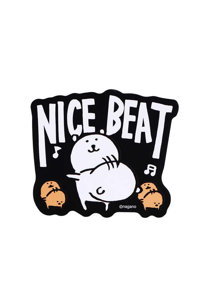現貨❤️對自己吐槽的白熊 ナガノ角色 NICE BEAT 貼紙