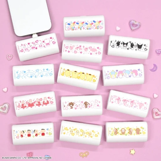 預購🇯🇵gourmandise Sanrio 三麗鷗 全明星多款 USB Type-C 直插式行動電源 4000mAh
