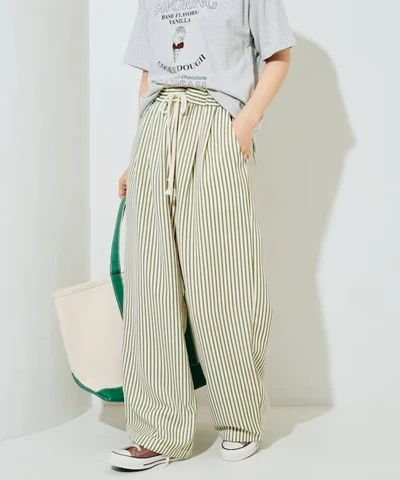 預購🇯🇵FREAK'S STORE 凹凸條紋休閒長褲