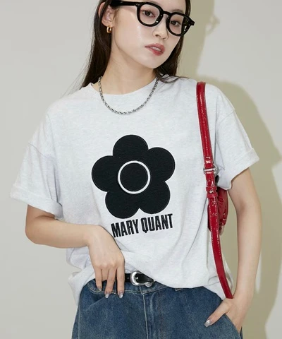 預購🇯🇵FREAK'S STORE MARY QUANT × PUBLUX 異材質雛菊藝術T恤