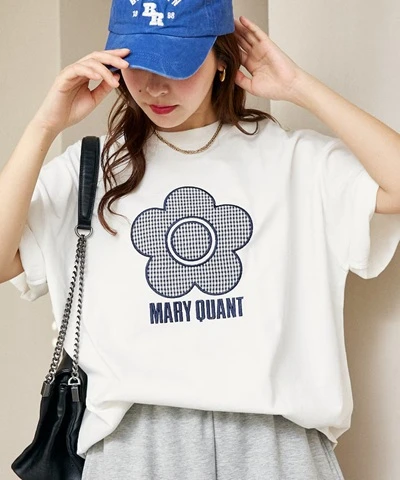 預購🇯🇵FREAK'S STORE MARY QUANT × PUBLUX 異材質雛菊藝術T恤