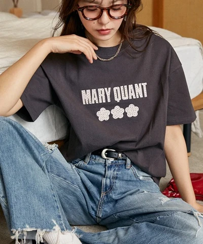 預購🇯🇵FREAK'S STORE MARY QUANT × PUBLUX 點點刺繡Logo T恤