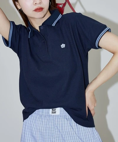預購🇯🇵FREAK'S STORE MARY QUANT × PUBLUX 鹿子布小花線條POLO衫