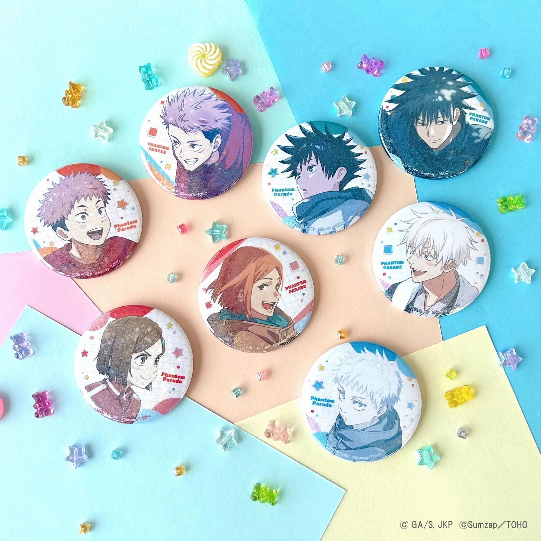 現貨❤️Sumzap Store 咒術迴戰 手遊 幻影遊行 Childhood 雷射徽章組 五條悟