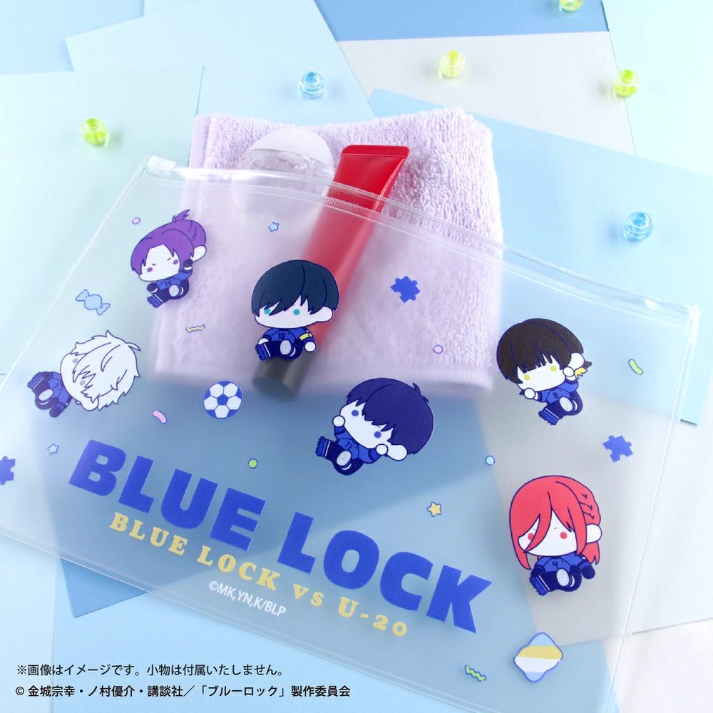 預購🇯🇵good-select 藍色監獄 ぷにきゅ～と 透明扁平收納包（全3款）