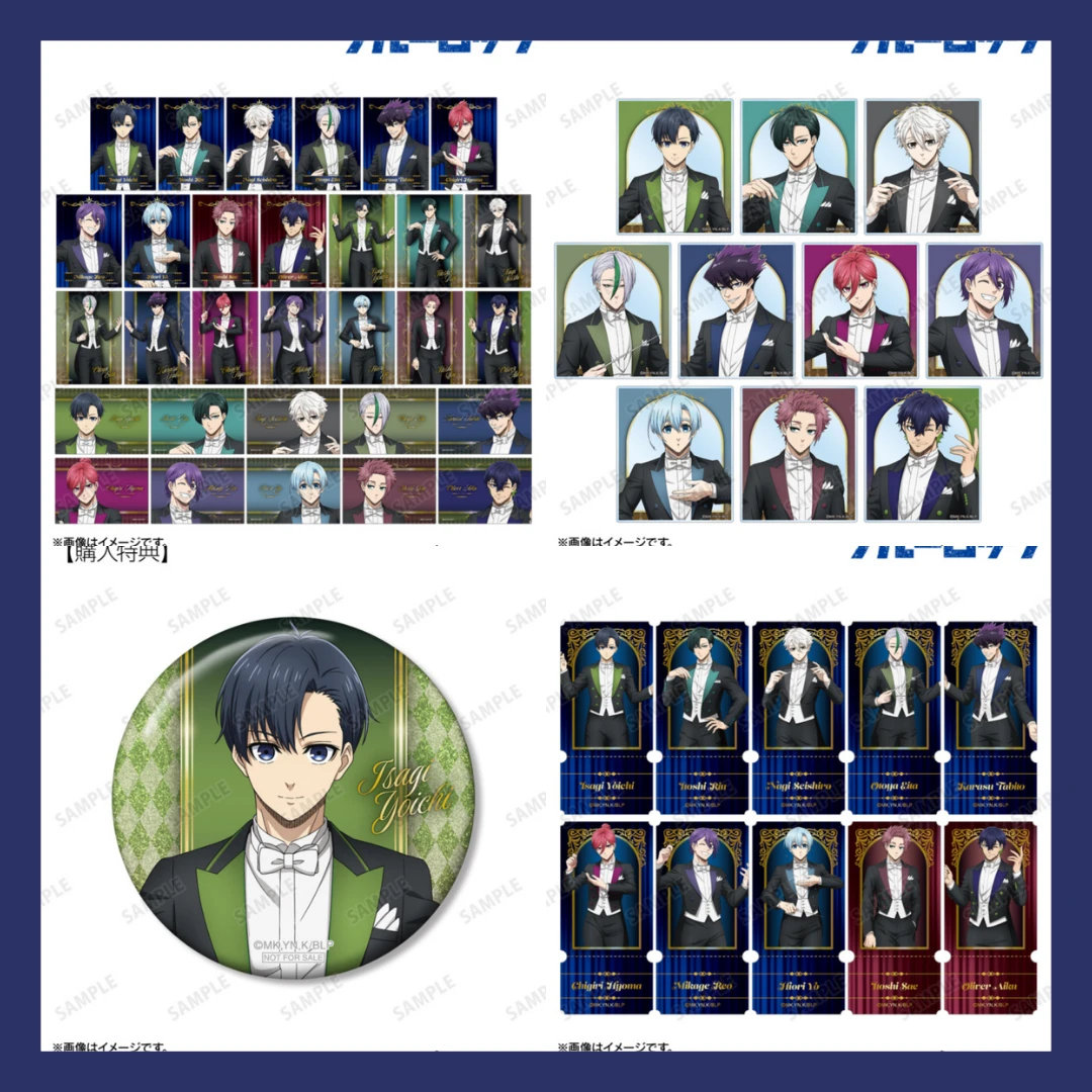10/16結單🌟AMNIBUS 藍色監獄 指揮家Ver. 閃粉徽章/壓克力卡/寫真卡/插畫卡/貼紙
