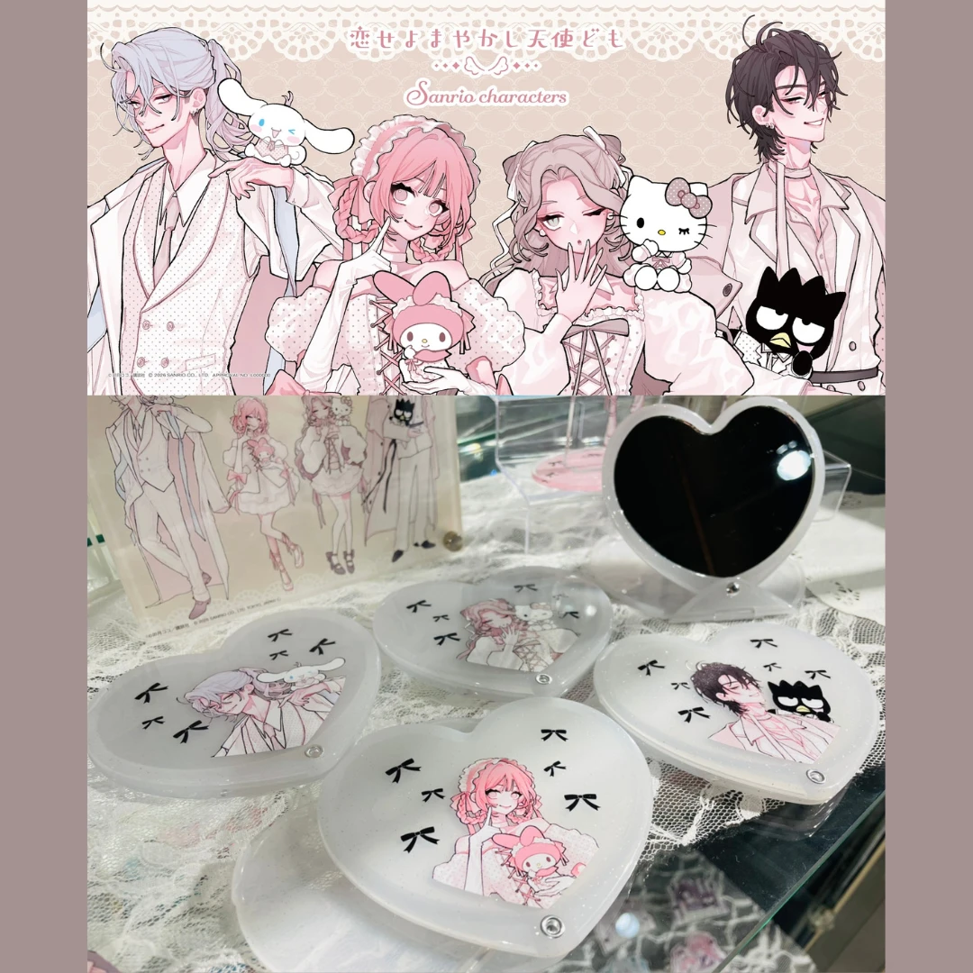 10/23結單🌟THE CHARA SHOP 戀愛吧,假面天使! ×三麗鷗 POP UP SHOP事後通販 大型立牌/壓克力畫/毛巾/愛心鏡/長袖T恤