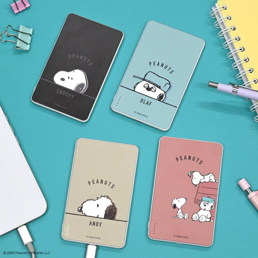 預購🇯🇵【官方網路限定】gourmandise PEANUTS SNOOPY 史努比 準固態鋰電池行動電源 5000mAh